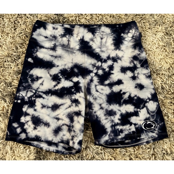 Victoria's Secret Pants - Women's Victoria's Secret PINK Yoga Tie Dye Penn State Shorts‎ Blue White Medium